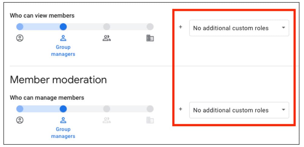 Google Groupes pour supprimer les rôles personnalisés pour les contrôles des membres à partir du 15 septembre