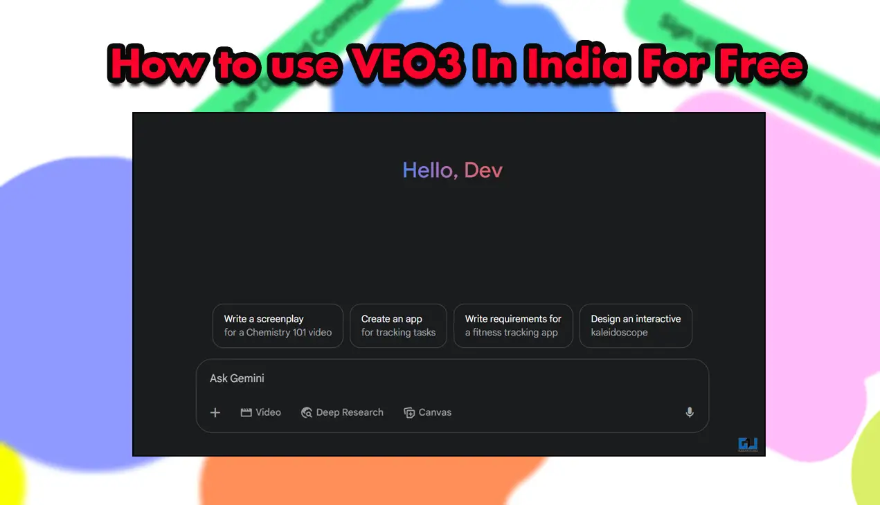 Comment utiliser gratuitement le générateur vidéo VEO 3 en Inde