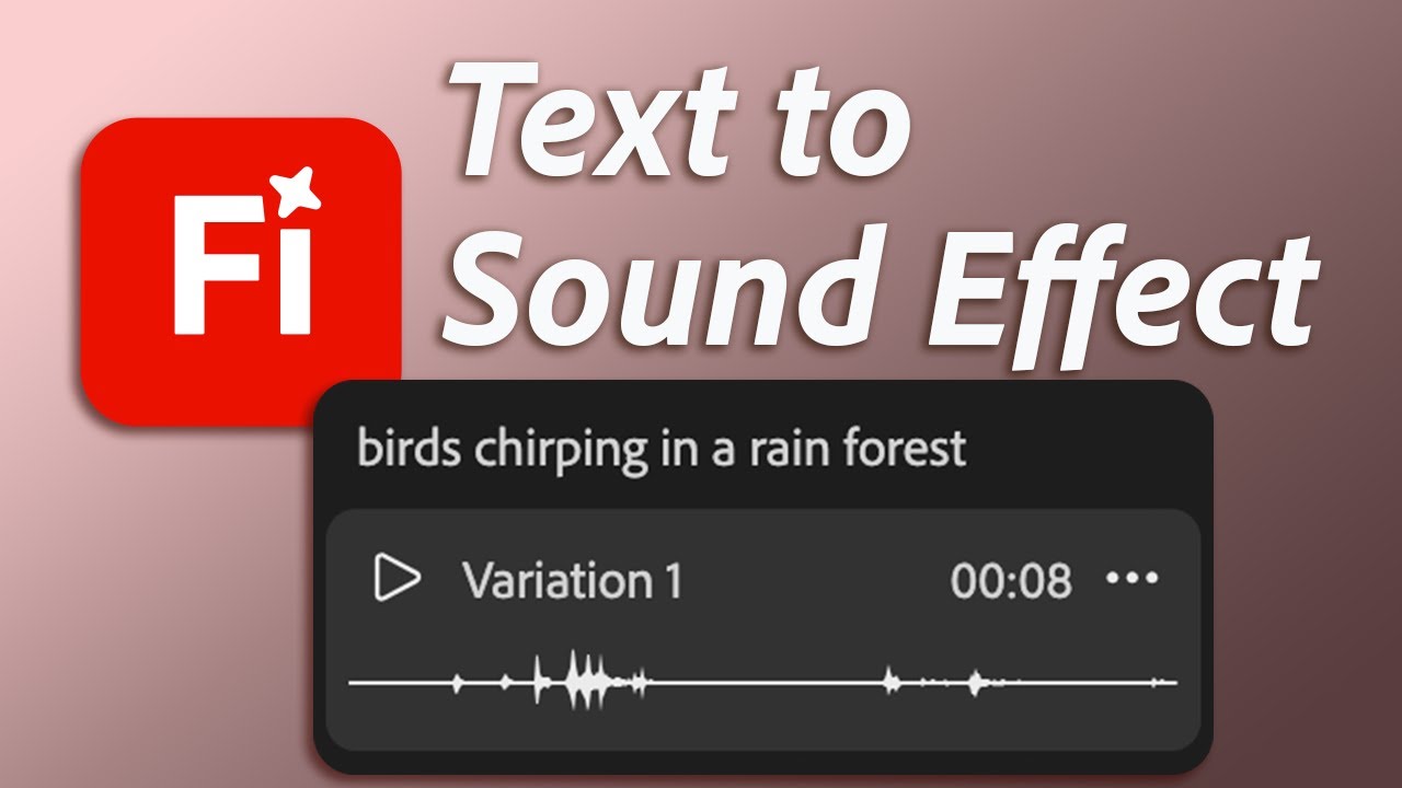 Le nouvel outil d'IA d'Adobe Firefly génère des effets sonores à partir de la voix et du texte