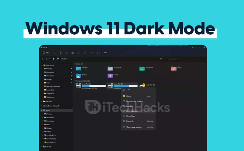 Comment activer le mode Dark Windows 11 sans activation (2025)