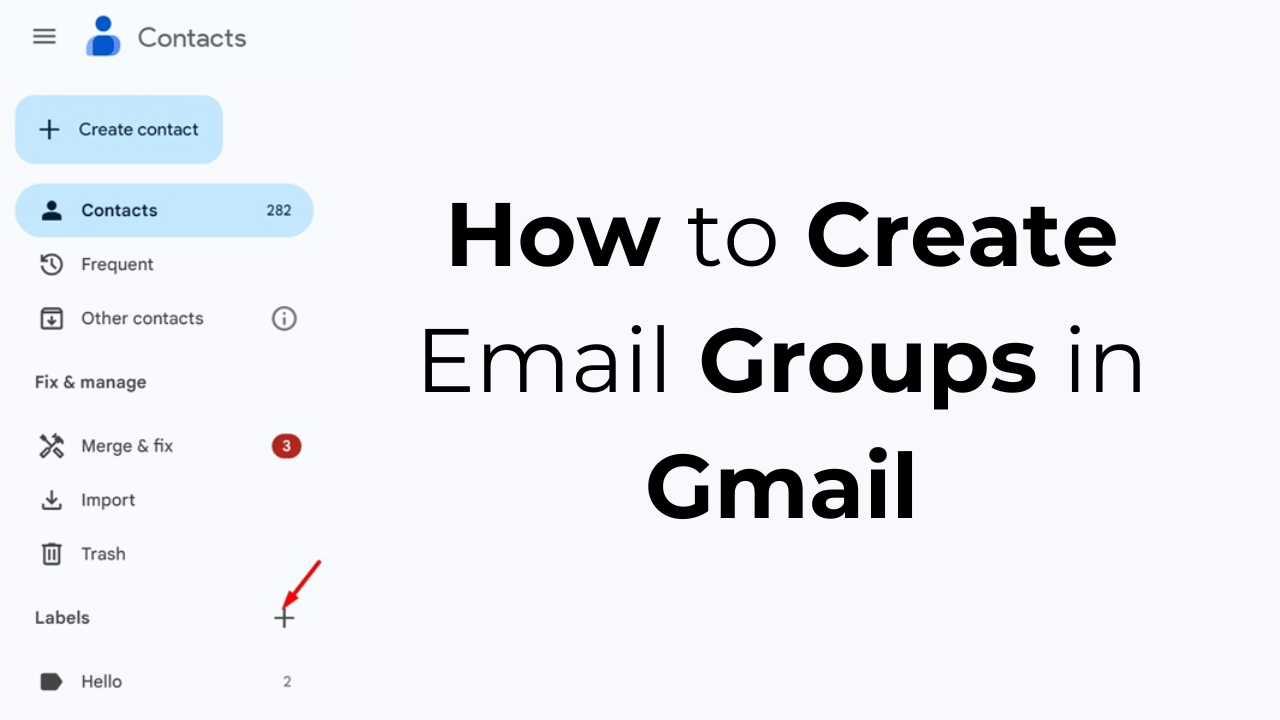 Comment créer des groupes de messagerie dans Gmail
