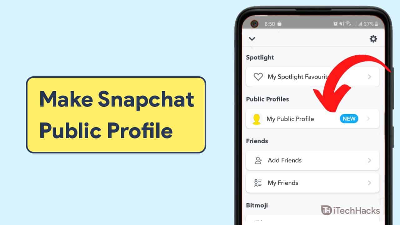 Comment créer un profil public sur Snapchat Android / iPhone