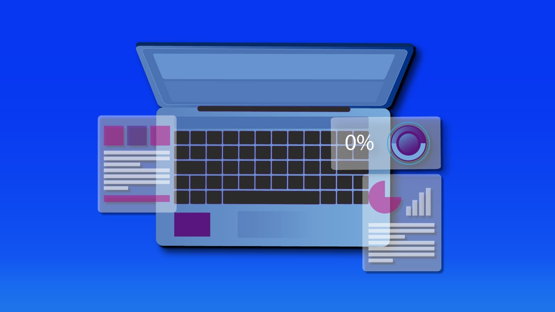 Le gestionnaire de tâches montre l'utilisation du réseau à 0%