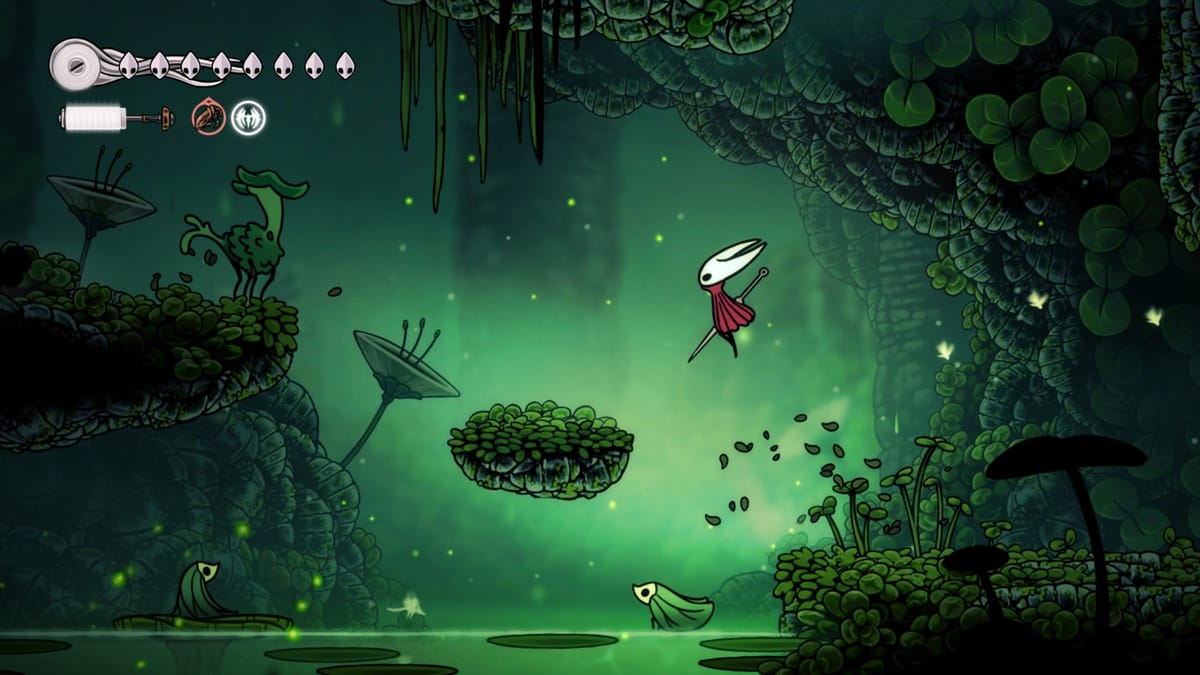 Le double saut de Silksong n'est pas réel, mais le mouvement de Hornet se sent encore mieux