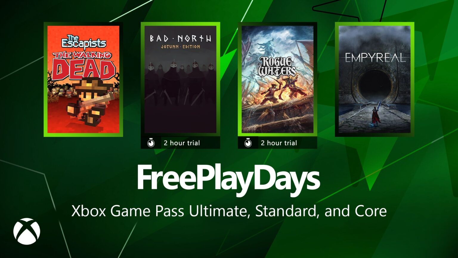 Xbox Free Play Days est de retour avec de lourdes réductions sur les eaux voyous, empyréal, et plus