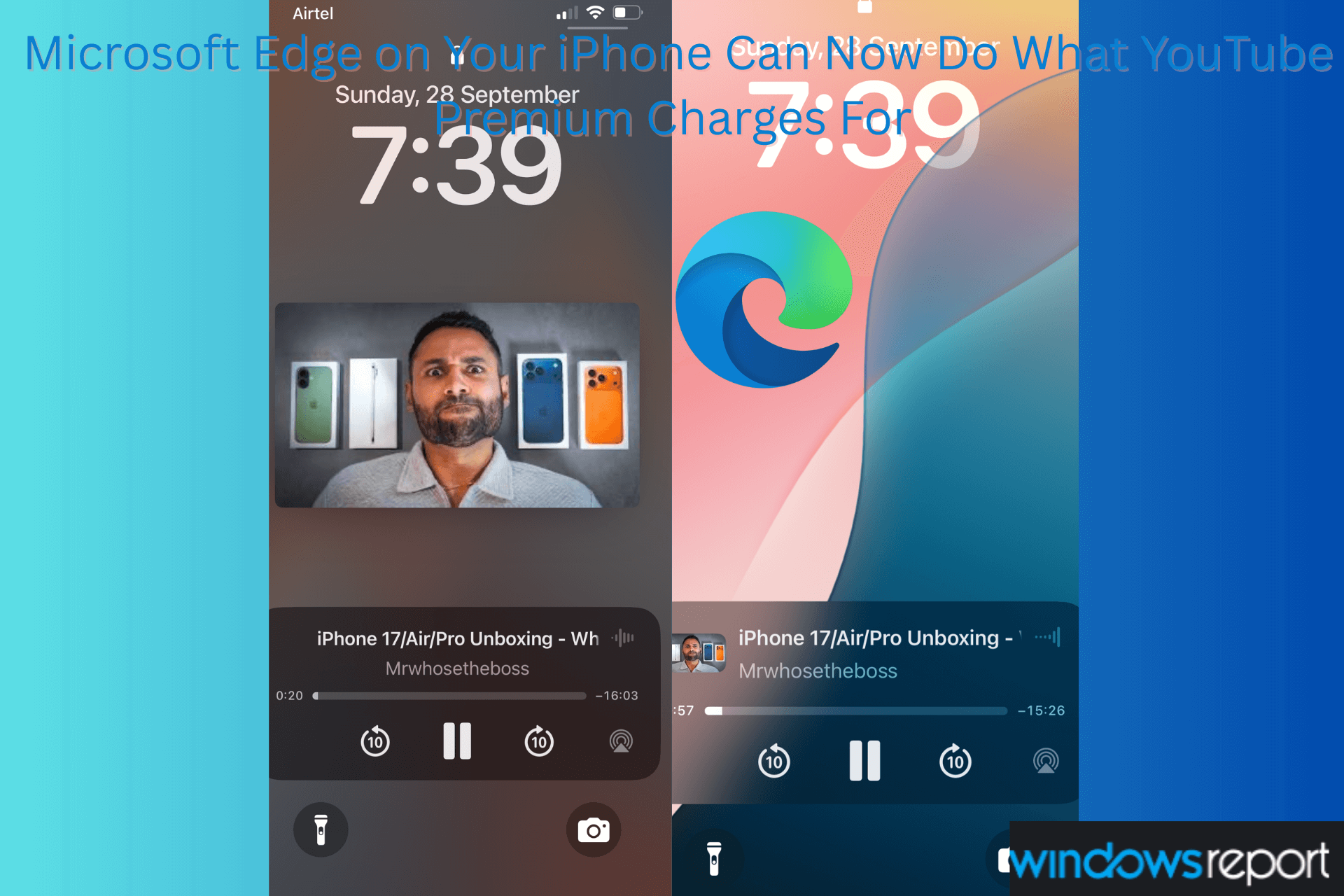 Microsoft Edge sur votre iPhone peut maintenant faire ce que YouTube Premium Frais pour