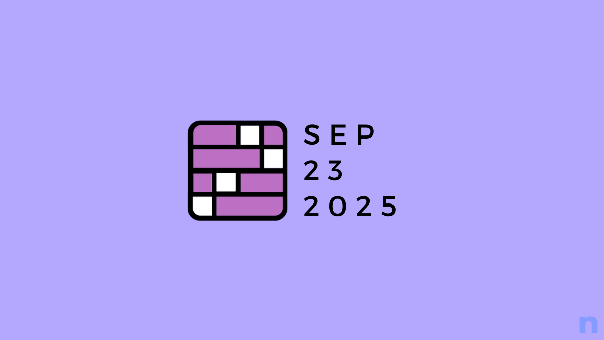 Connexions NYT: 23 septembre 2025 Indices et réponses!