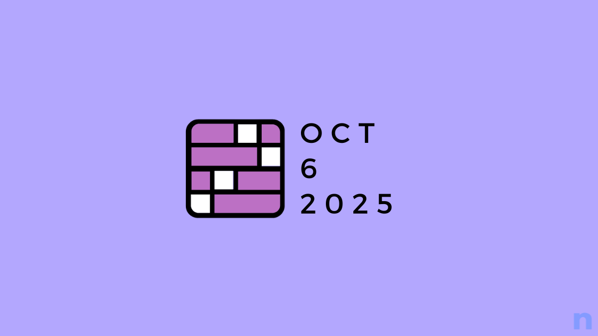 Connexions du NYT: 6 octobre 2025 Indices et réponses!