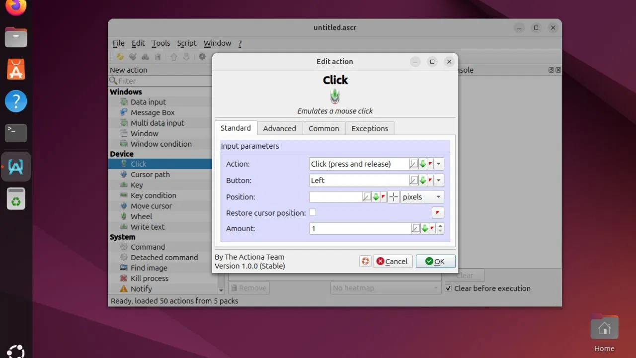 C'est ce que j'ai utilisé pour automatiser mon bureau Linux, sans toucher au terminal